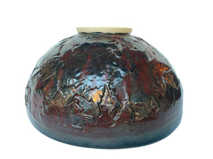 Thom Lussier Leaf-Imprinted Ceramic Bowl #1