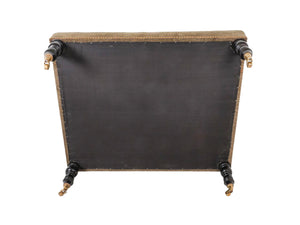 George Smith Style Tufted Velvet Ottoman