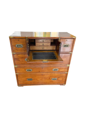 19th Century Victorian Campaign Chest of Drawers