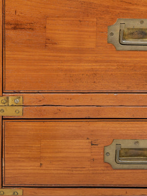 19th Century Victorian Campaign Chest of Drawers