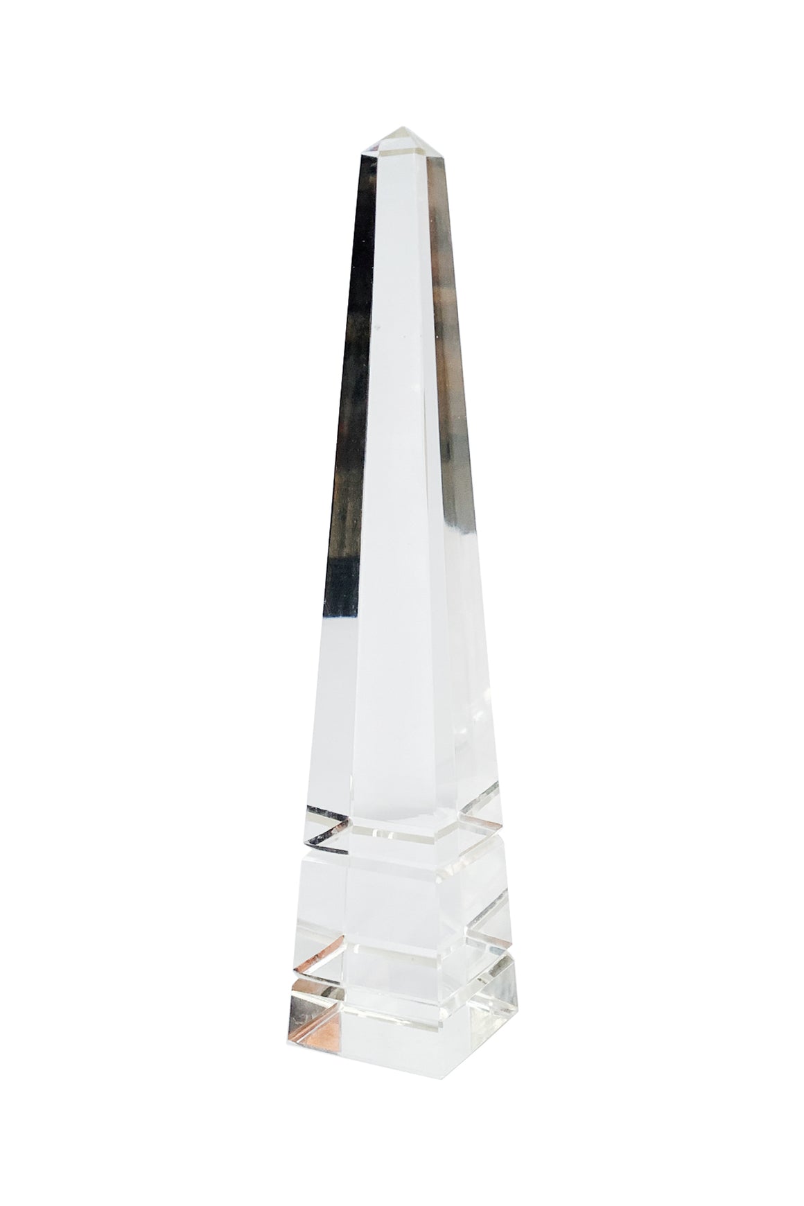 Vintage Glass Obelisk