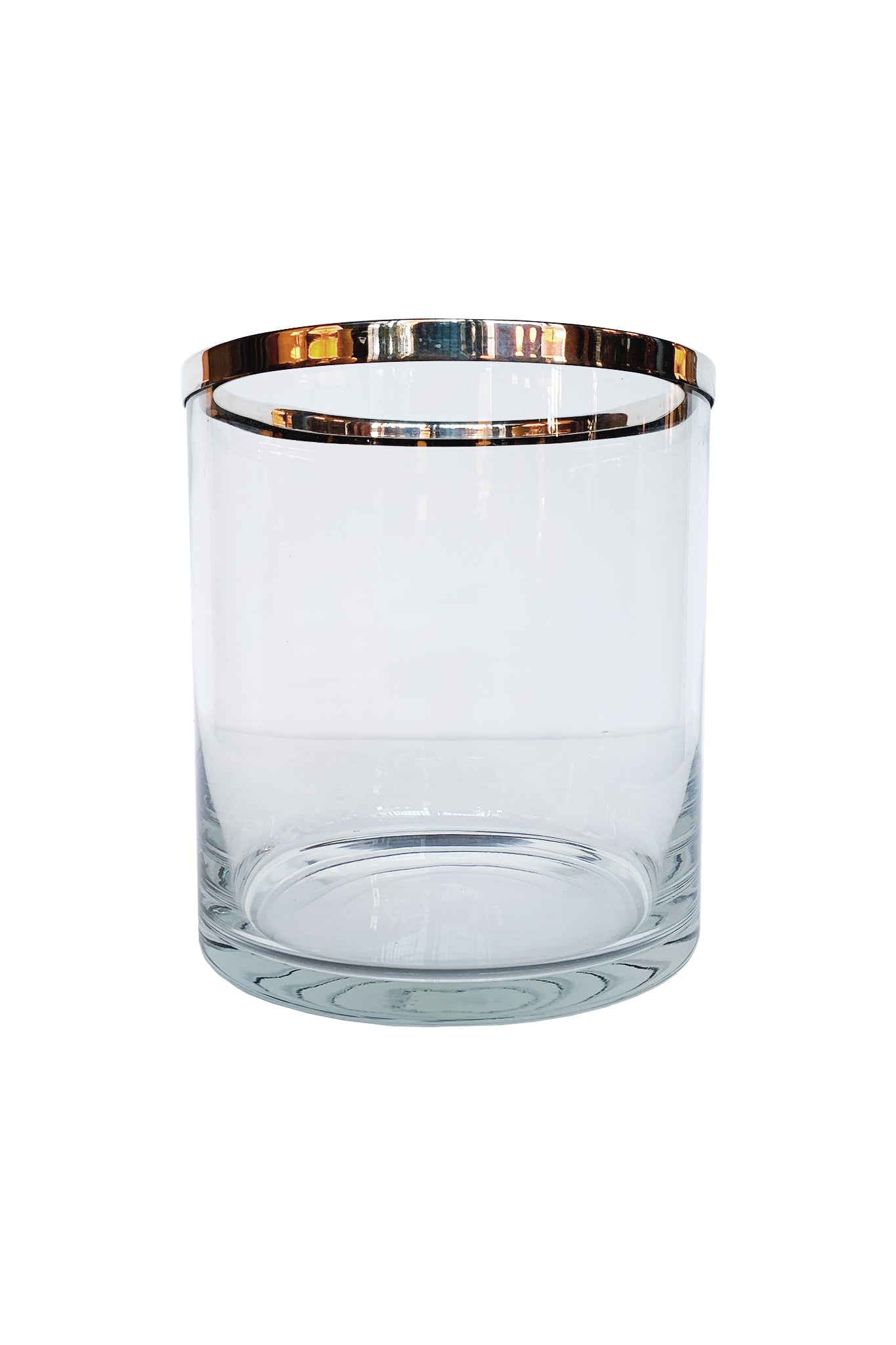 Vintage Glass & Chrome Ice Bucket