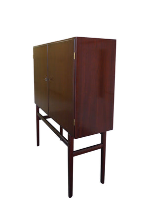 1960s Danish Rungstedlund Mahogany Highboard by Ole Wanscher for Poul Jeppesen - ON SALE