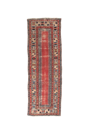 Antique Caucasian Talish Rug - 3' 4" x 9' 9"