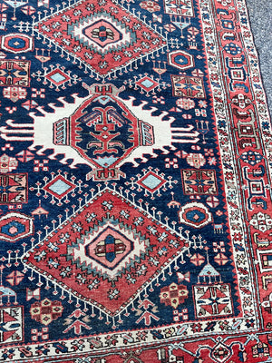 Early 20th Century Bibikabad Rug 4'5" x 5'7" - ON HOLD