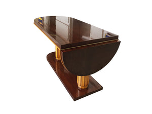 Gilbert Rohde Art Deco Oval Drop-Leaf Desk