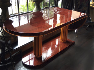 Gilbert Rohde Art Deco Oval Drop-Leaf Desk