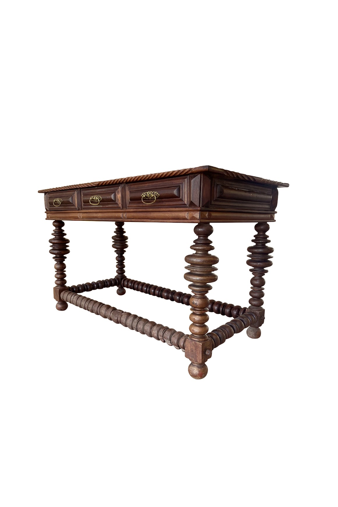 Baroque-Style Portuguese Rosewood Table