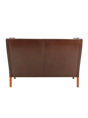 Børge Mogensen Leather Coupé Sofa Model 2192