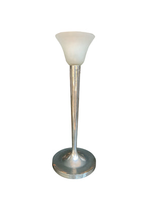 Art Deco Aluminum Table Lamp by Jean Perzel