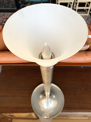 Art Deco Aluminum Table Lamp by Jean Perzel