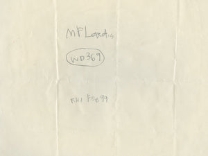 "WD369" Abstract Work on Paper by M. P. Landis - Warehouse Drawing Series