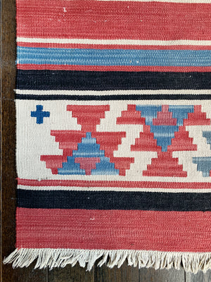 20th Century Striped Navajo Rug (72" X 47")