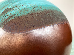 Thom Lussier Ceramic Vessel #1 - From the Oxidized Copper Collection