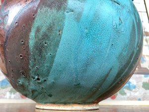 Thom Lussier Ceramic Vessel #3 - From the Oxidized Copper Collection