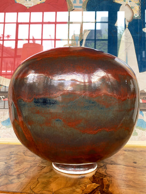 Thom Lussier Ceramic Vessel #2 - From the Golden Patina Collection