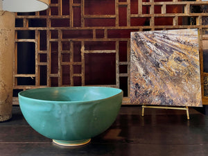 Thom Lussier Ceramic Bowl #29 - From the Oxidized Copper Collection