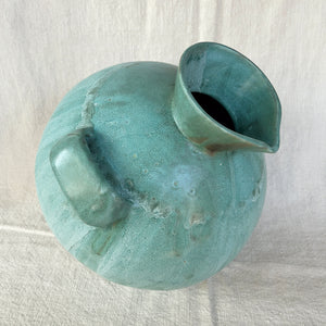 Thom Lussier Ceramic Vessel #5 - From the Oxidized Copper Collection