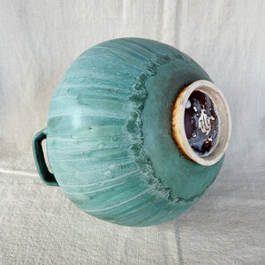 Thom Lussier Ceramic Vessel #5 - From the Oxidized Copper Collection
