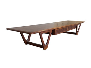 Mid-Century Walnut Coffee Table by Warren Church for Lane Company